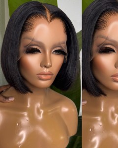 Perruque Bob “Liya” – Lace Front 13x4 Transparente