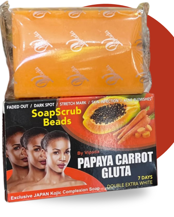Savon Vipada Papaya Carrot + Gluta(Double White & Exfoliation)